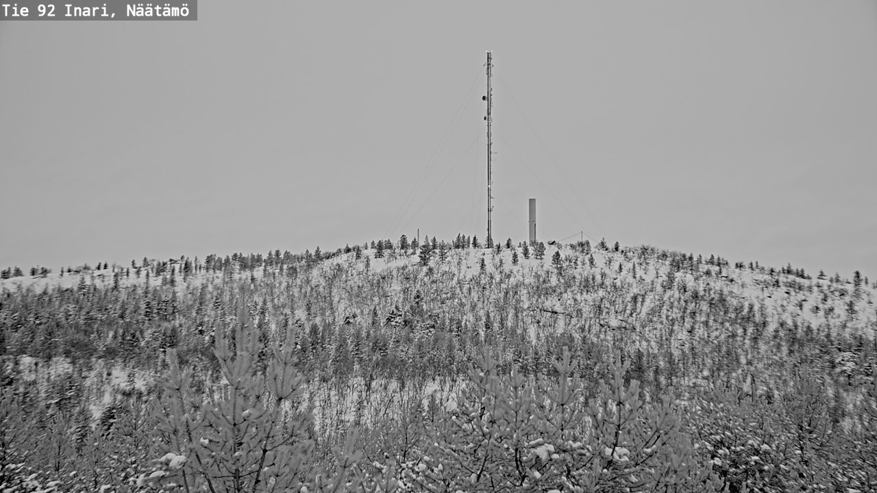 Weather Camera Image Väg 92 Enare, Näätämö, Inari, Lappi