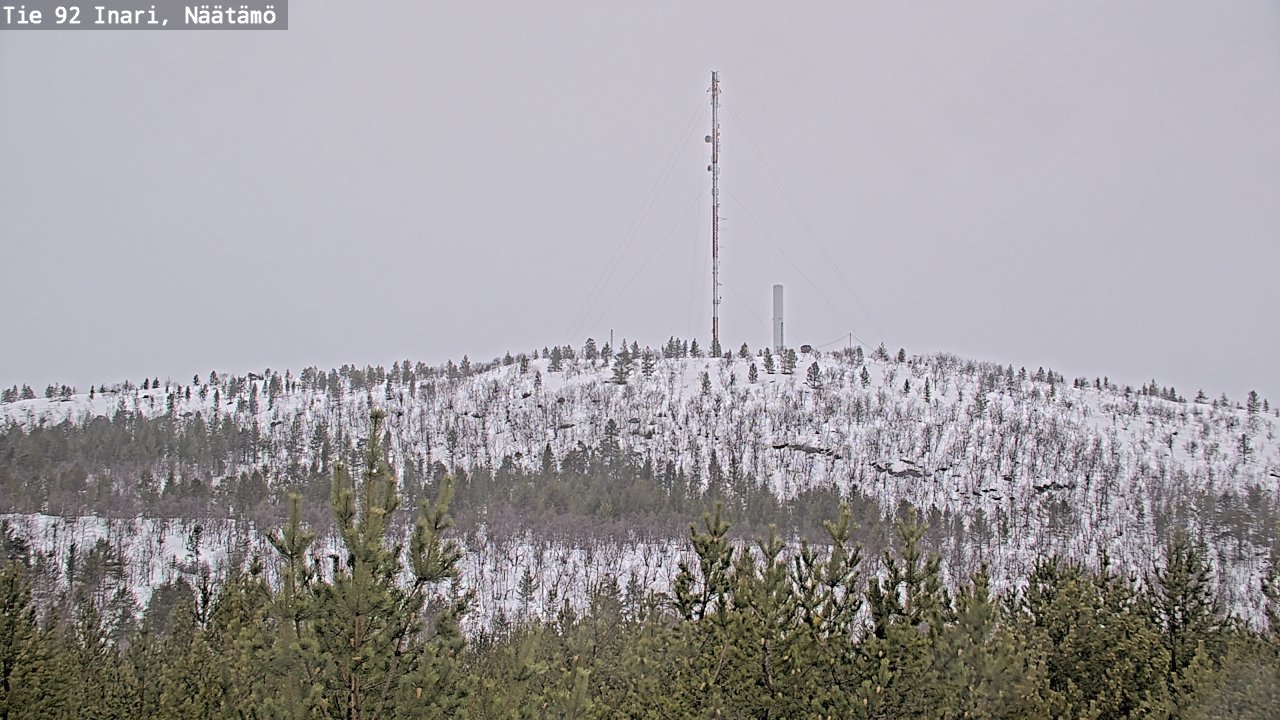 Weather Camera Image Road 92 Inari, Näätämö, Inari, Lappi