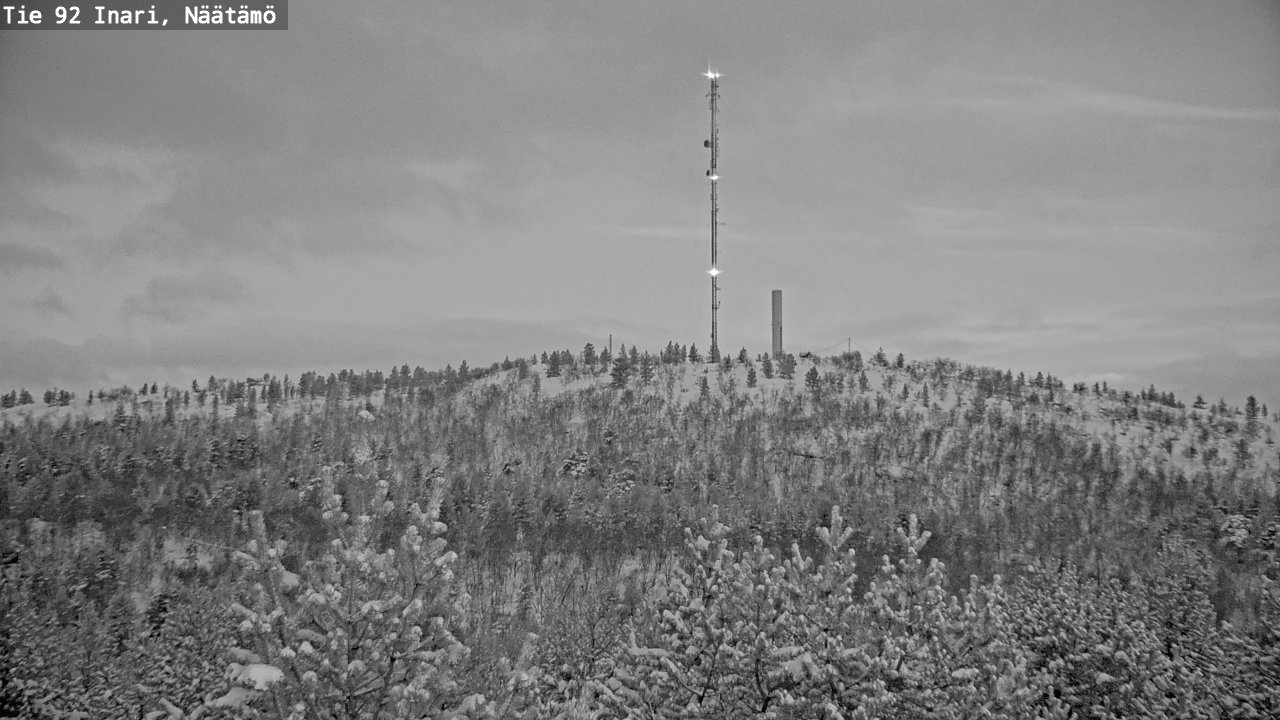 Weather Camera Image Road 92 Inari, Näätämö, Inari, Lappi