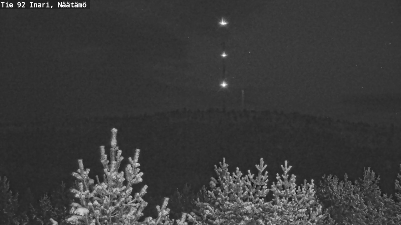 Weather Camera Image Road 92 Inari, Näätämö, Inari, Lappi