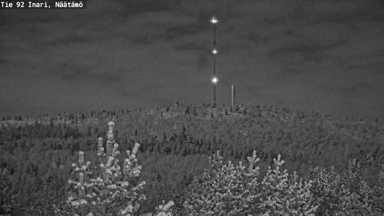 Kelikamerat Kuva Tie 92 Inari, Näätämö, Inari, Lappi