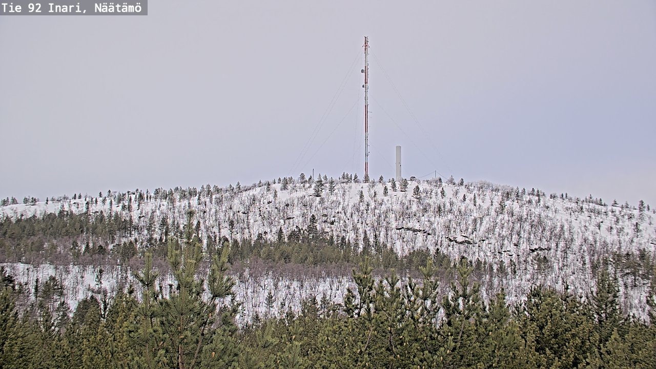 Kelikamerat Kuva Tie 92 Inari, Näätämö, Inari, Lappi