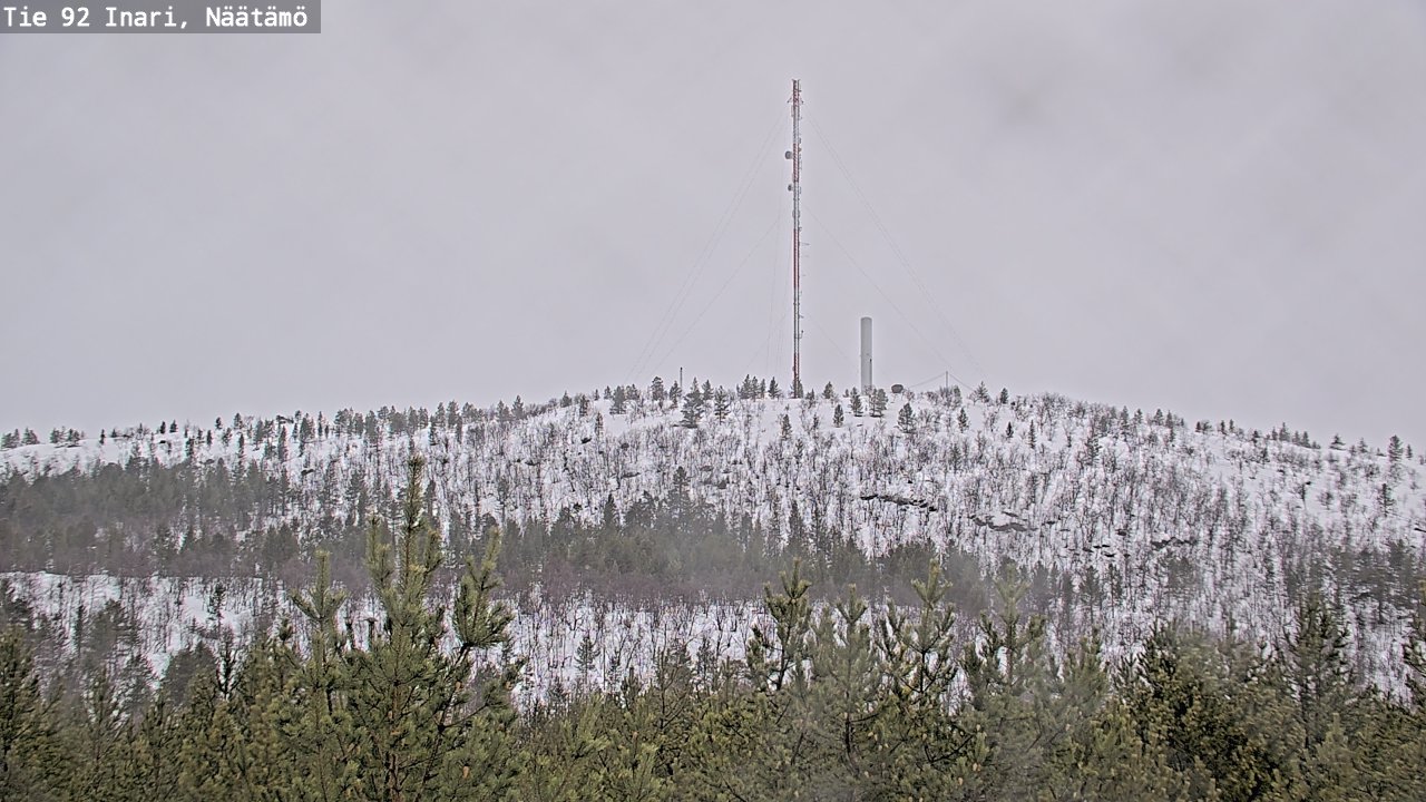 Weather Camera Image Road 92 Inari, Näätämö, Inari, Lappi