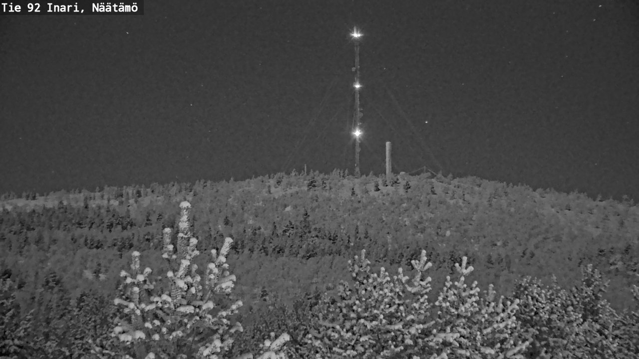 Kelikamerat Kuva Tie 92 Inari, Näätämö, Inari, Lappi