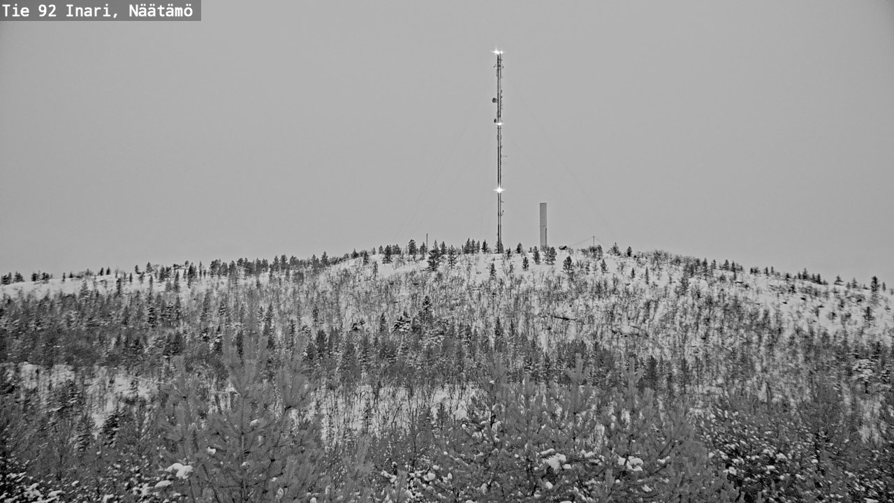 Weather Camera Image Väg 92 Enare, Näätämö, Inari, Lappi