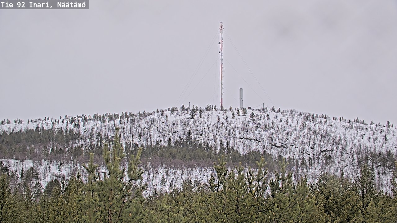 Weather Camera Image Road 92 Inari, Näätämö, Inari, Lappi