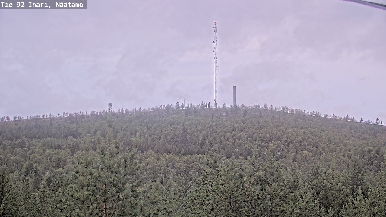 Weather Camera Image Road 92 Inari, Näätämö, Inari, Lappi