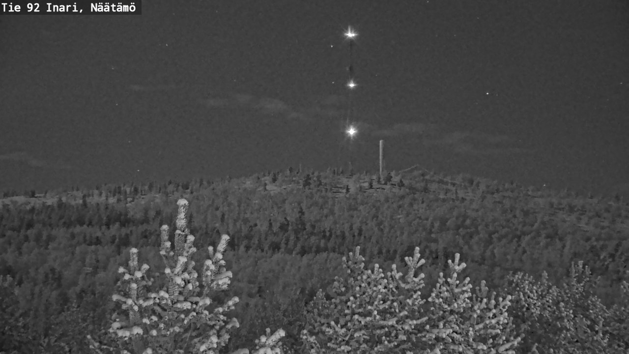 Kelikamerat Kuva Tie 92 Inari, Näätämö, Inari, Lappi