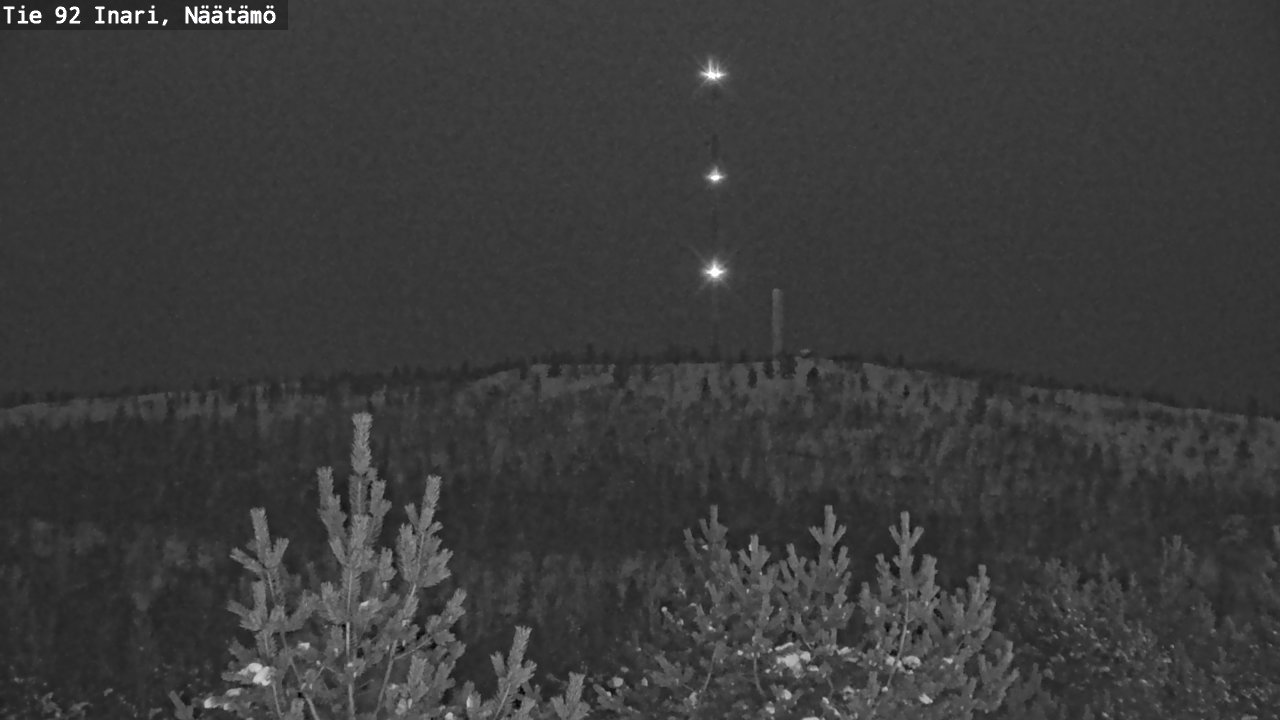 Weather Camera Image Väg 92 Enare, Näätämö, Inari, Lappi