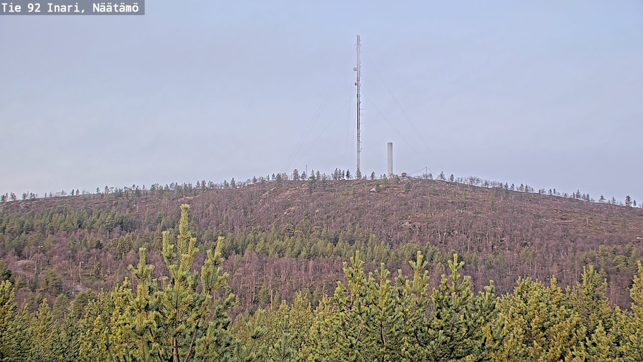 Weather Camera Image Väg 92 Enare, Näätämö, Inari, Lappi