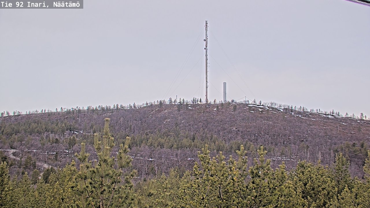 Weather Camera Image Road 92 Inari, Näätämö, Inari, Lappi