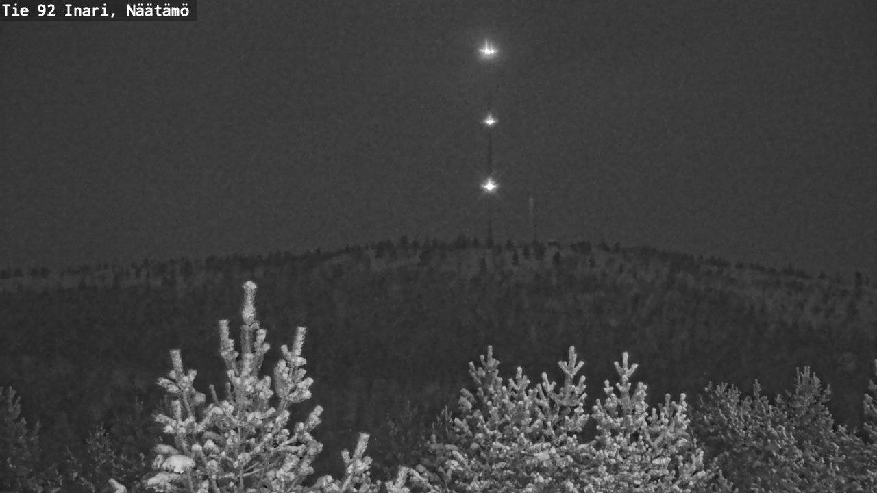 Weather Camera Image Road 92 Inari, Näätämö, Inari, Lappi