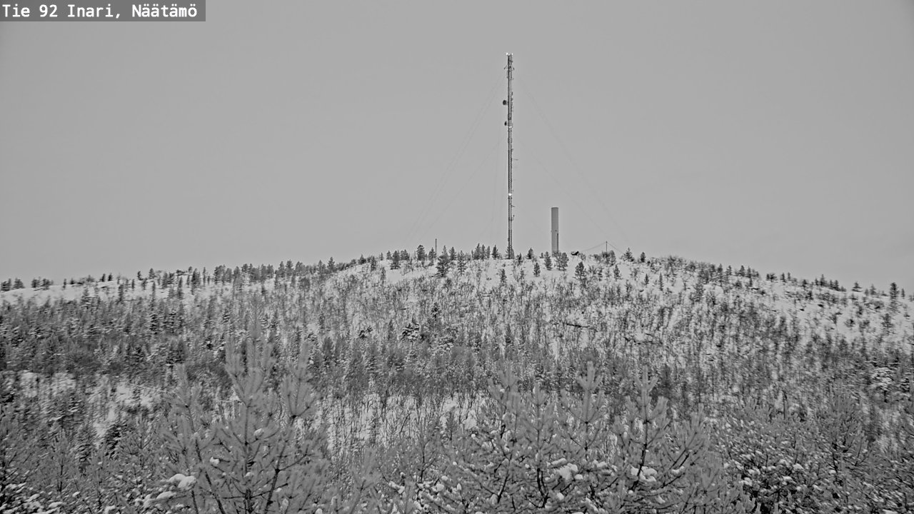 Weather Camera Image Väg 92 Enare, Näätämö, Inari, Lappi