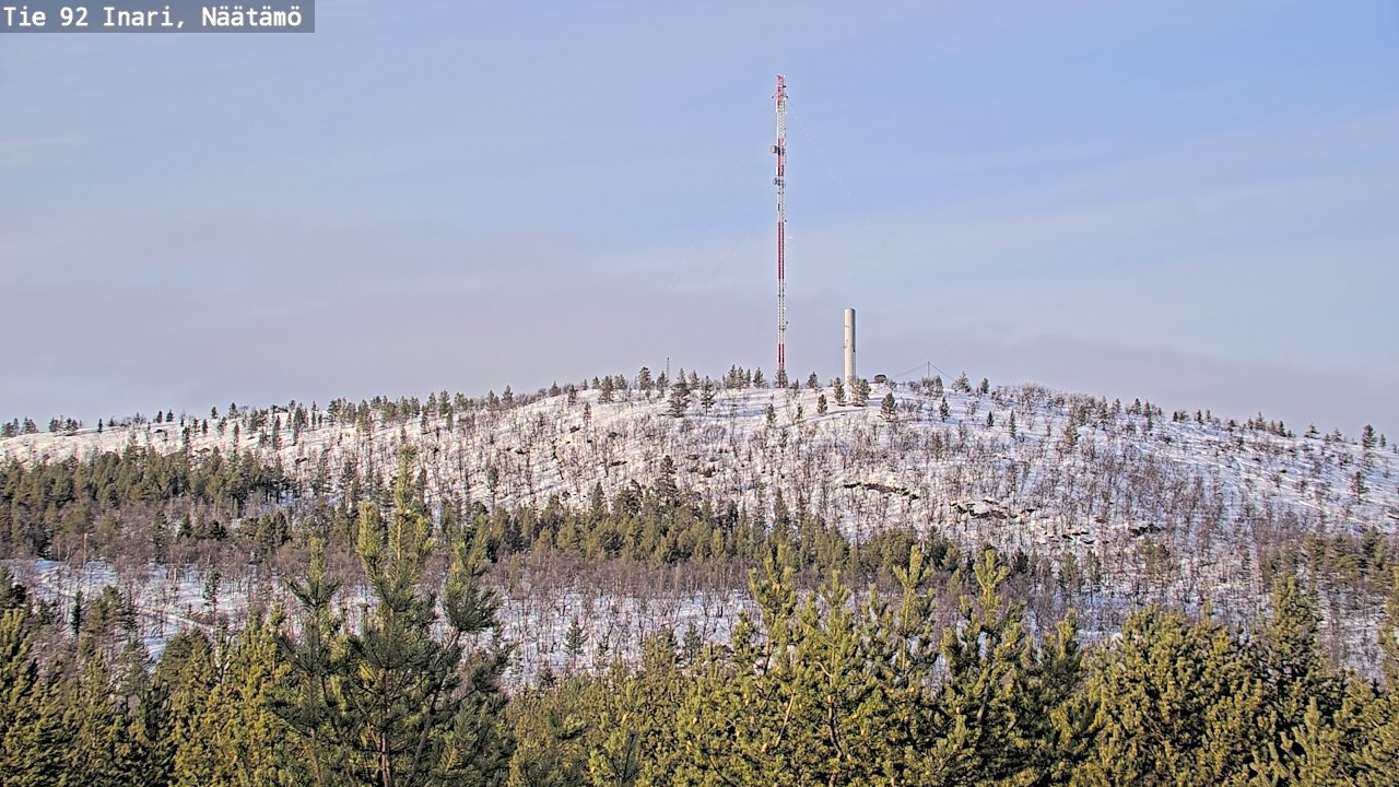 Kelikamerat Kuva Tie 92 Inari, Näätämö, Inari, Lappi