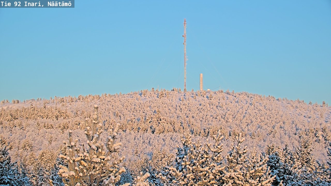 Kelikamerat Kuva Tie 92 Inari, Näätämö, Inari, Lappi