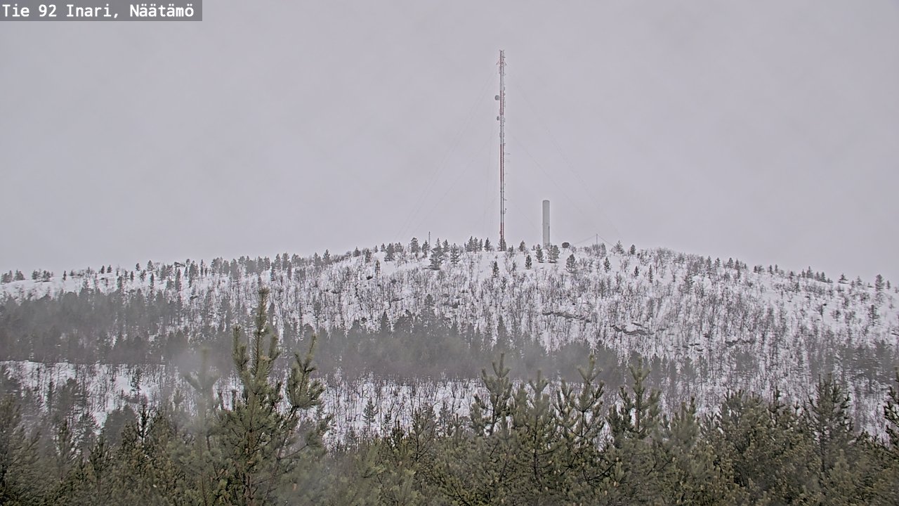 Weather Camera Image Road 92 Inari, Näätämö, Inari, Lappi