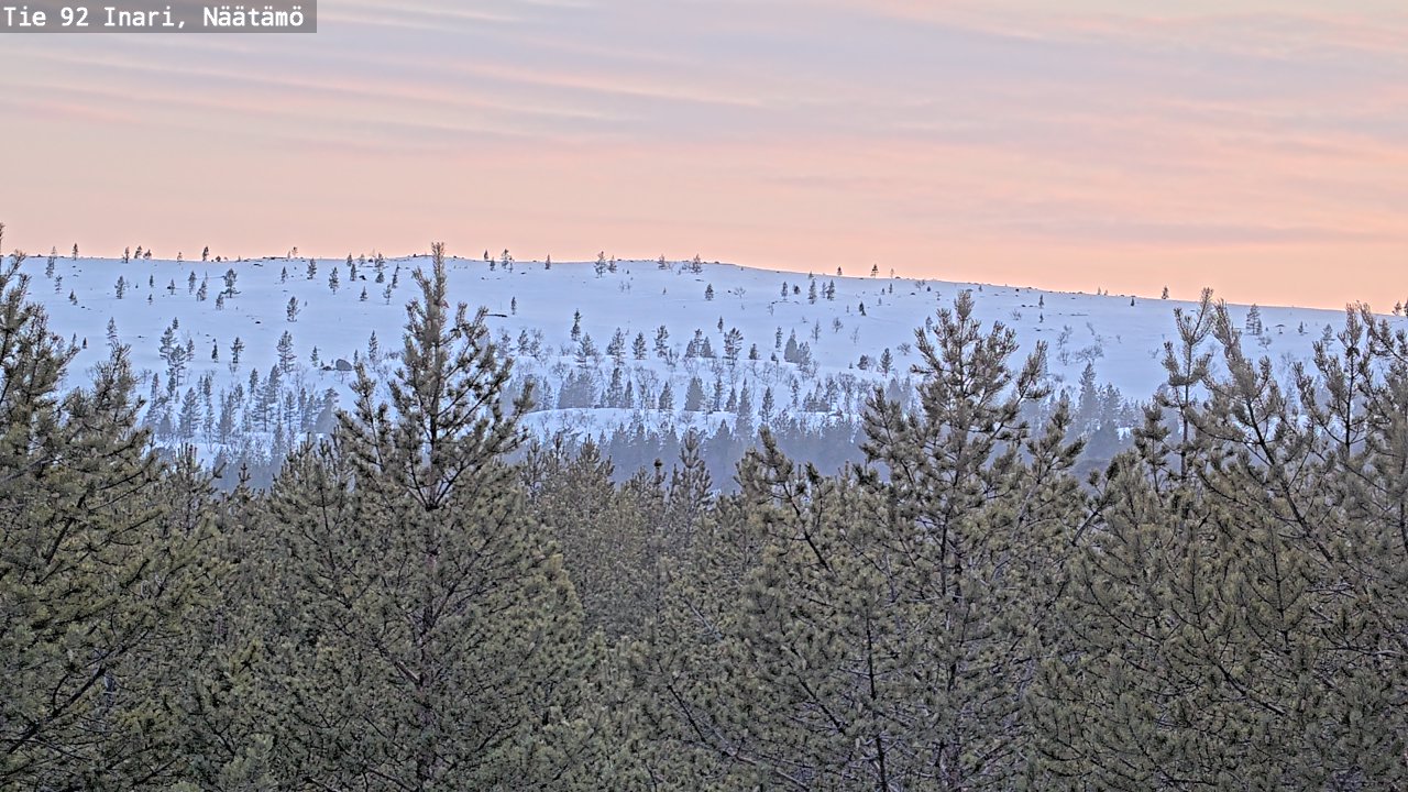 Kelikamerat Kuva Tie 92 Inari, Näätämö, Inari, Lappi