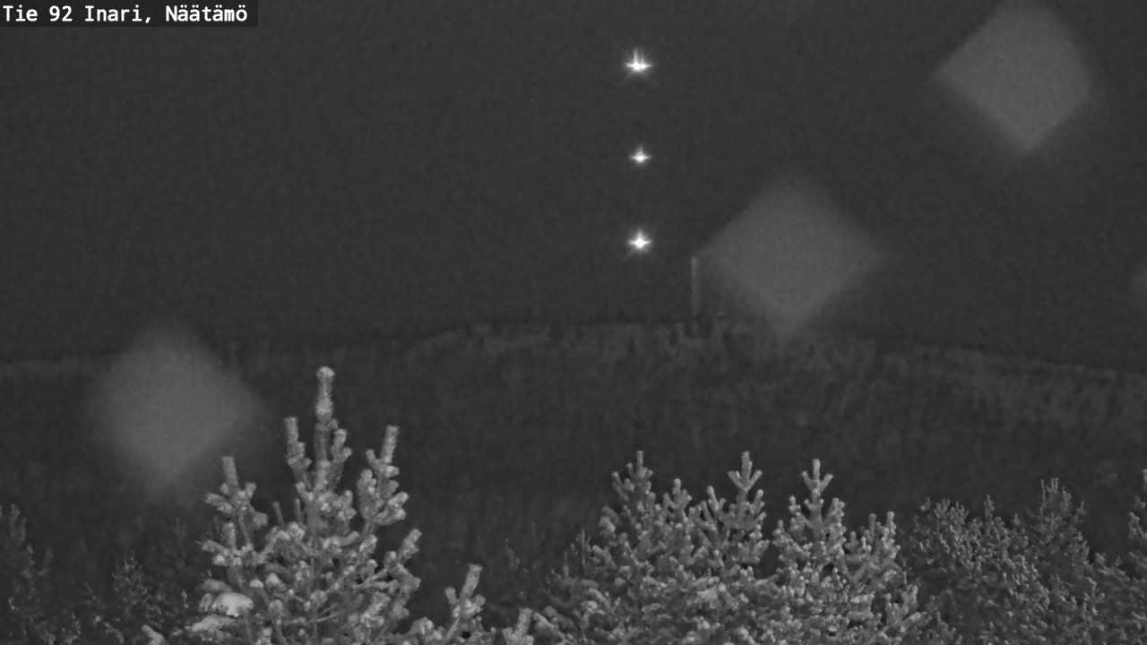 Weather Camera Image Road 92 Inari, Näätämö, Inari, Lappi