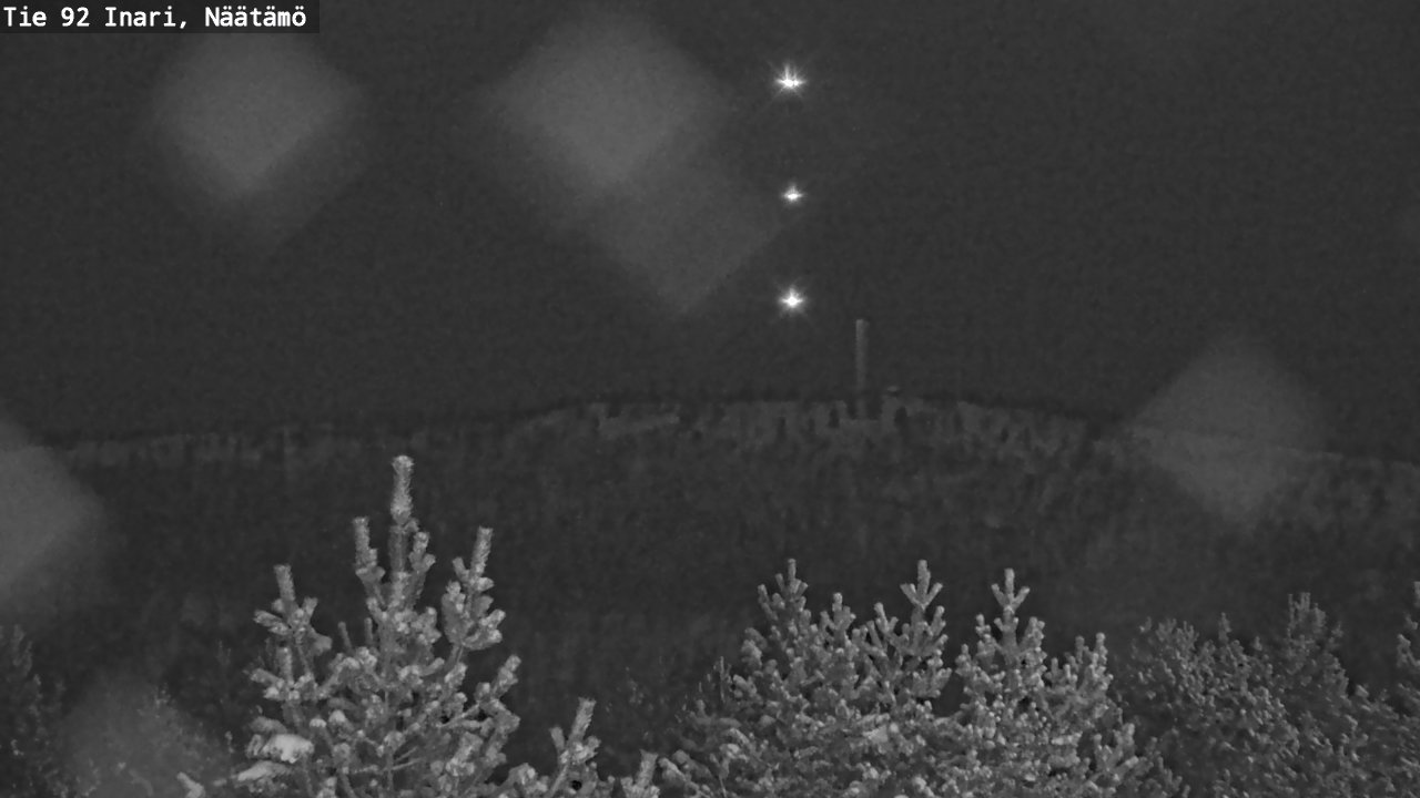 Weather Camera Image Road 92 Inari, Näätämö, Inari, Lappi
