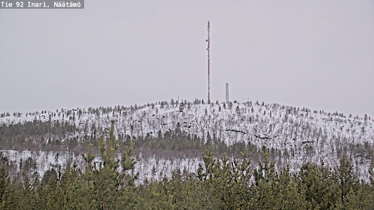 Weather Camera Image Road 92 Inari, Näätämö, Inari, Lappi
