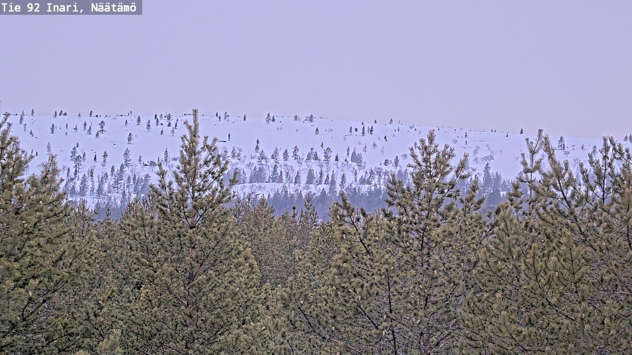 Weather Camera Image Road 92 Inari, Näätämö, Inari, Lappi