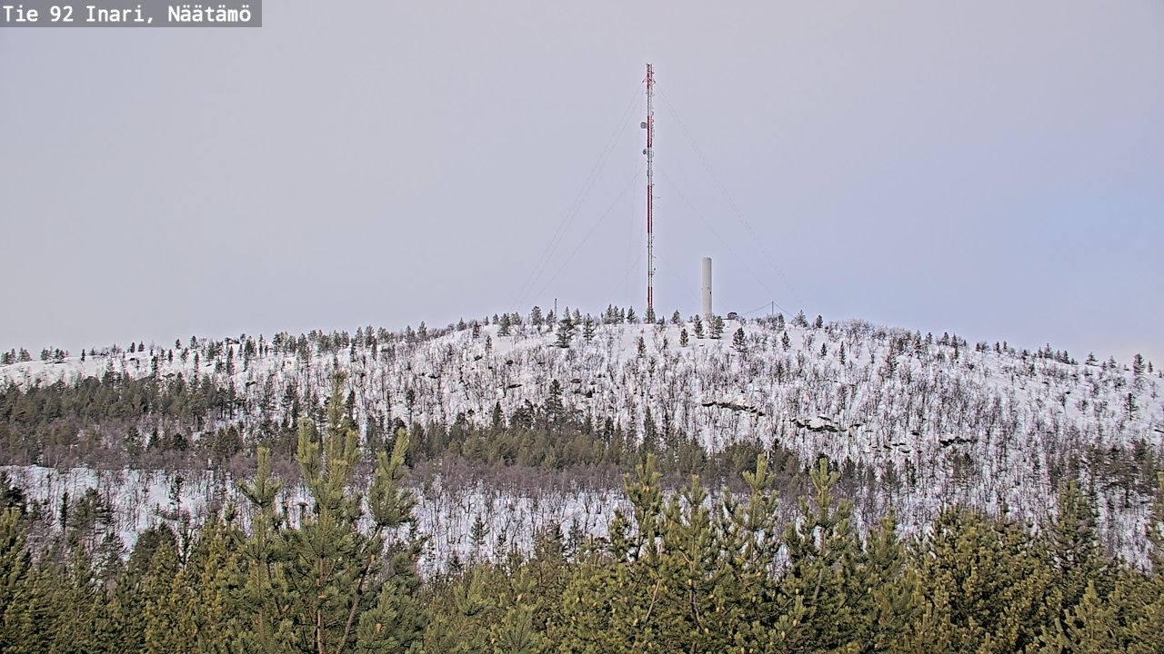 Kelikamerat Kuva Tie 92 Inari, Näätämö, Inari, Lappi
