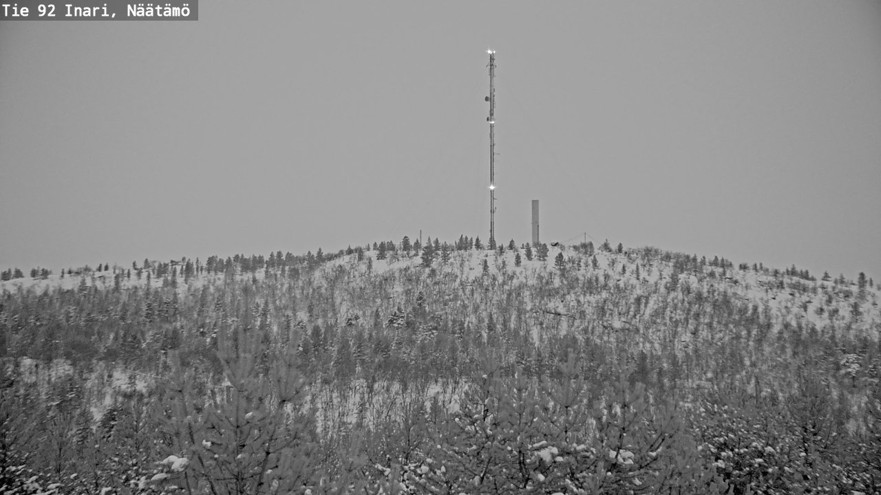 Weather Camera Image Väg 92 Enare, Näätämö, Inari, Lappi