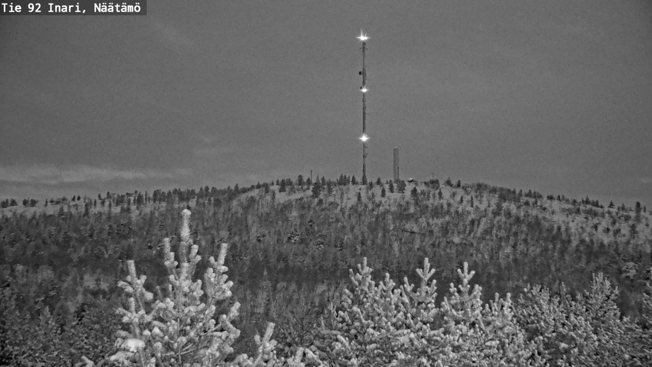 Weather Camera Image Road 92 Inari, Näätämö, Inari, Lappi