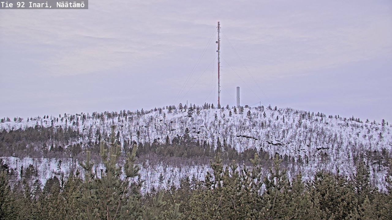 Kelikamerat Kuva Tie 92 Inari, Näätämö, Inari, Lappi