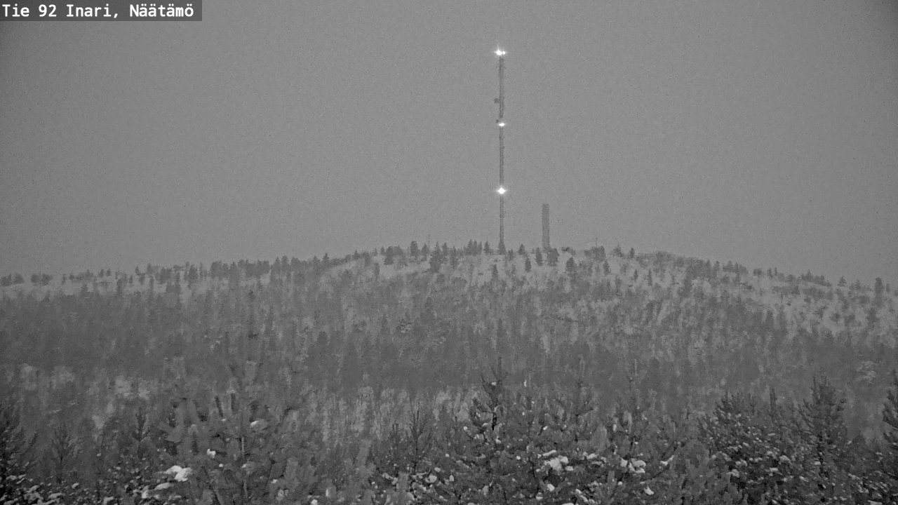Weather Camera Image Väg 92 Enare, Näätämö, Inari, Lappi