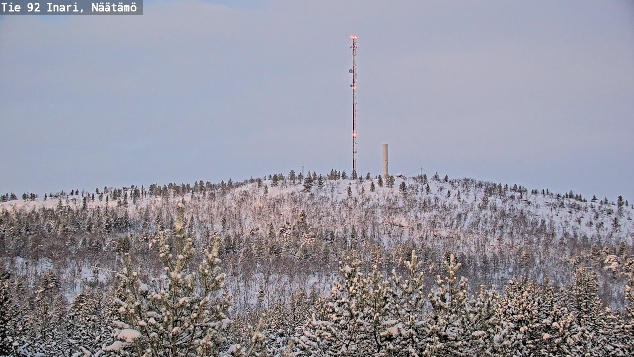 Weather Camera Image Road 92 Inari, Näätämö, Inari, Lappi