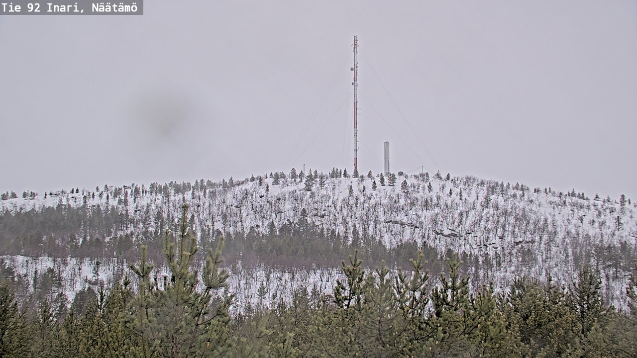 Weather Camera Image Road 92 Inari, Näätämö, Inari, Lappi