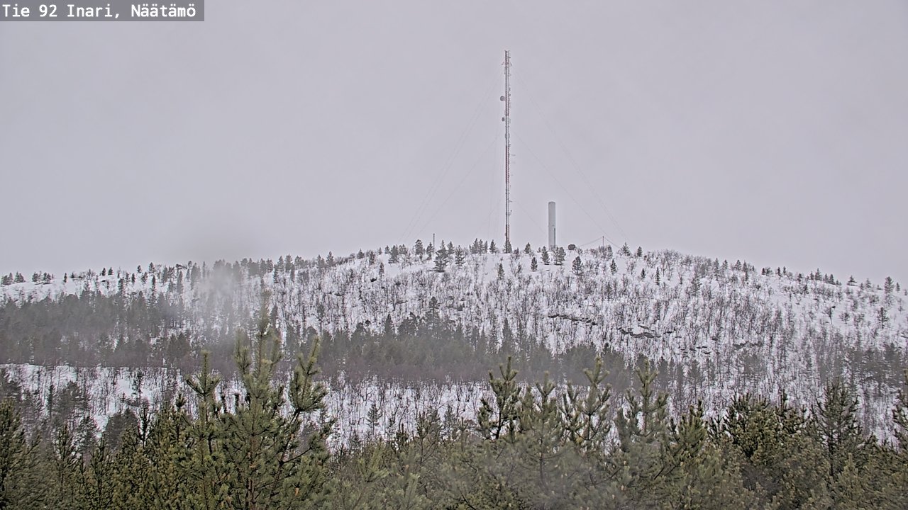 Weather Camera Image Road 92 Inari, Näätämö, Inari, Lappi
