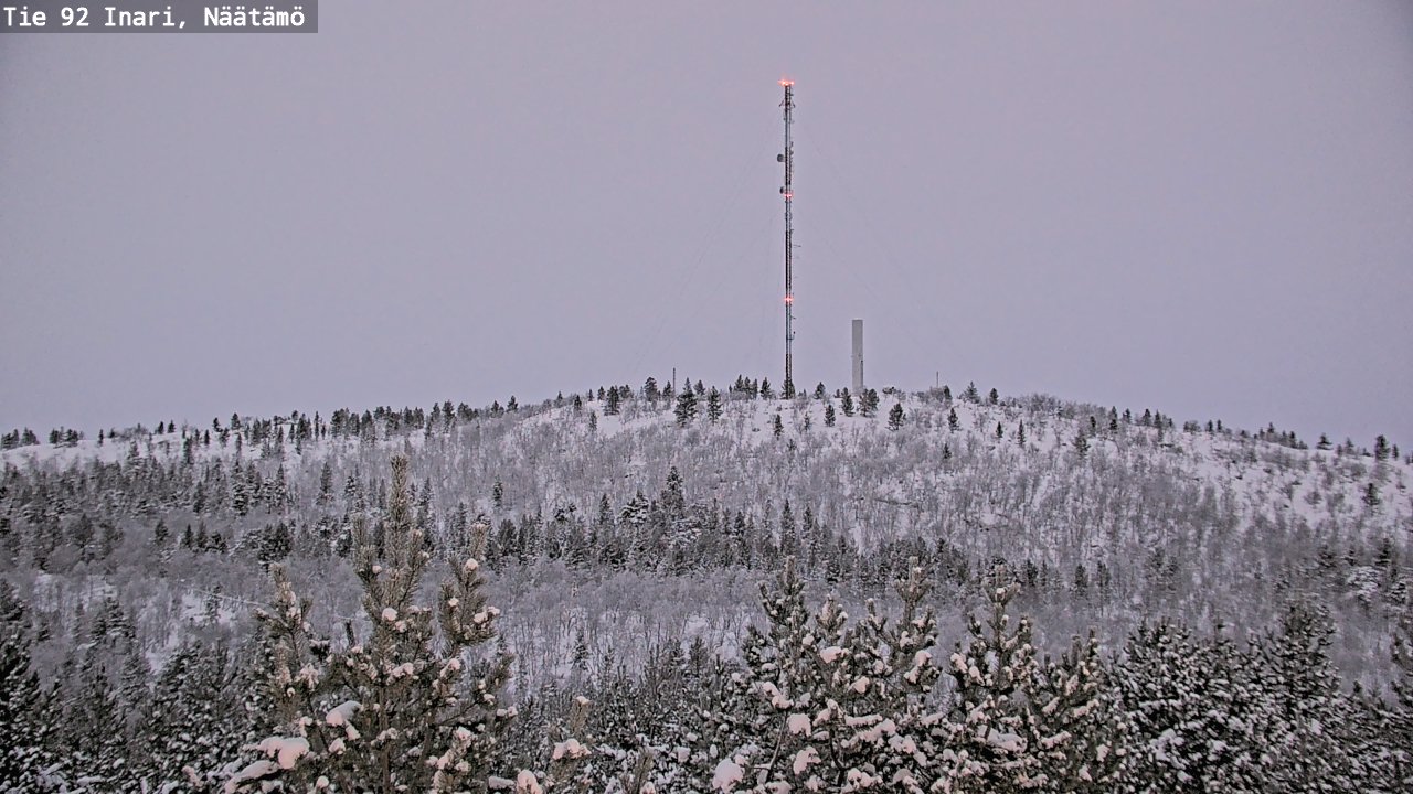 Kelikamerat Kuva Tie 92 Inari, Näätämö, Inari, Lappi