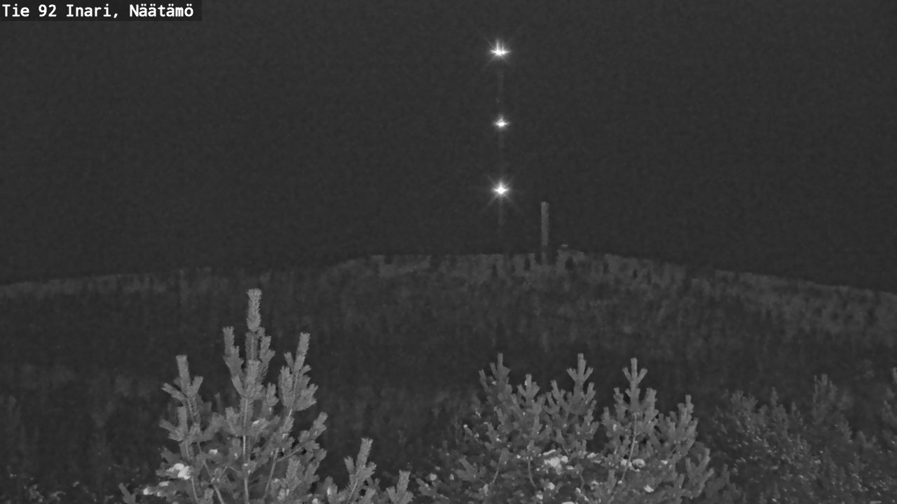 Weather Camera Image Väg 92 Enare, Näätämö, Inari, Lappi