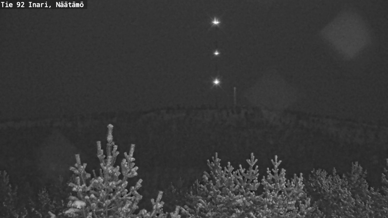 Weather Camera Image Road 92 Inari, Näätämö, Inari, Lappi