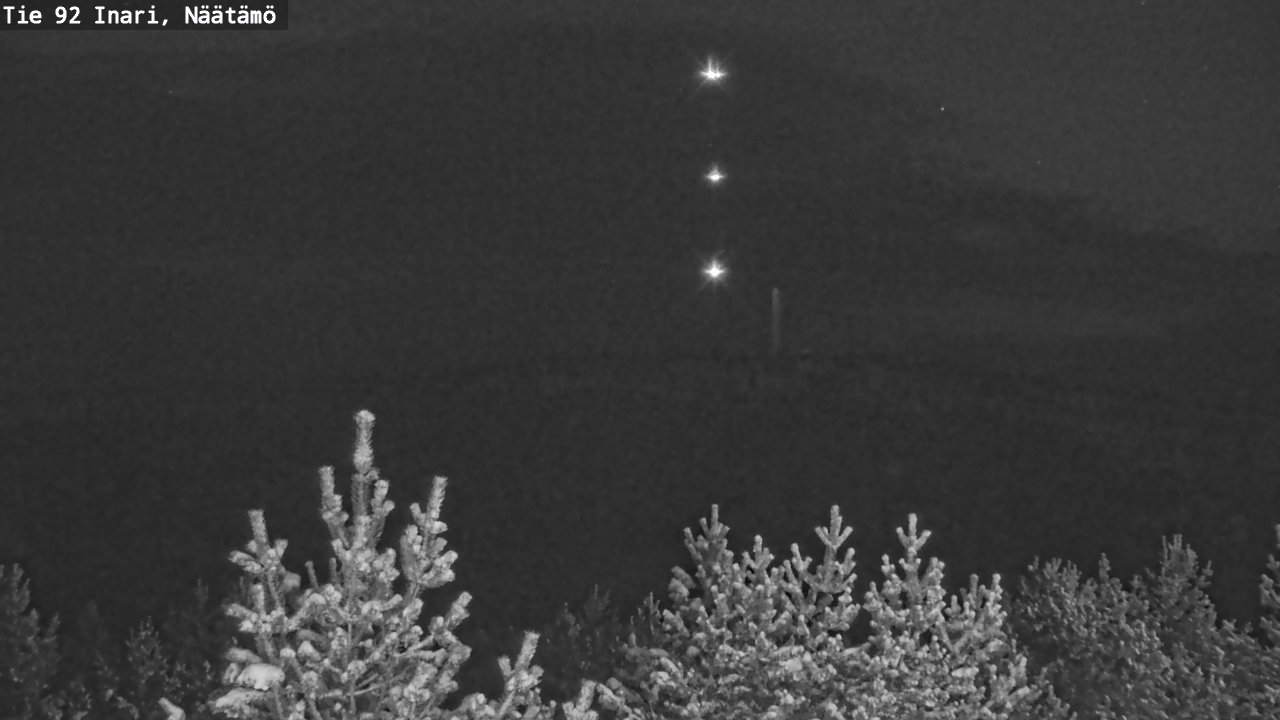 Weather Camera Image Road 92 Inari, Näätämö, Inari, Lappi