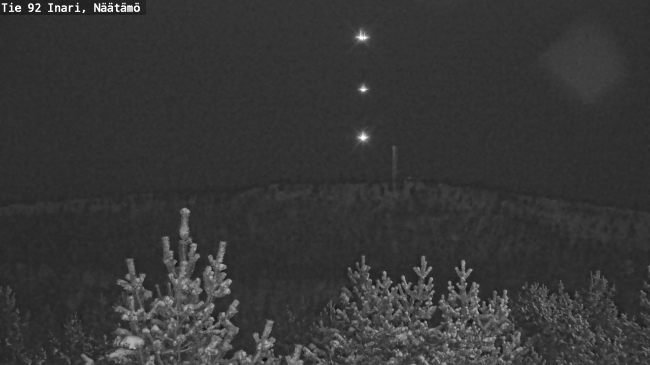 Weather Camera Image Road 92 Inari, Näätämö, Inari, Lappi