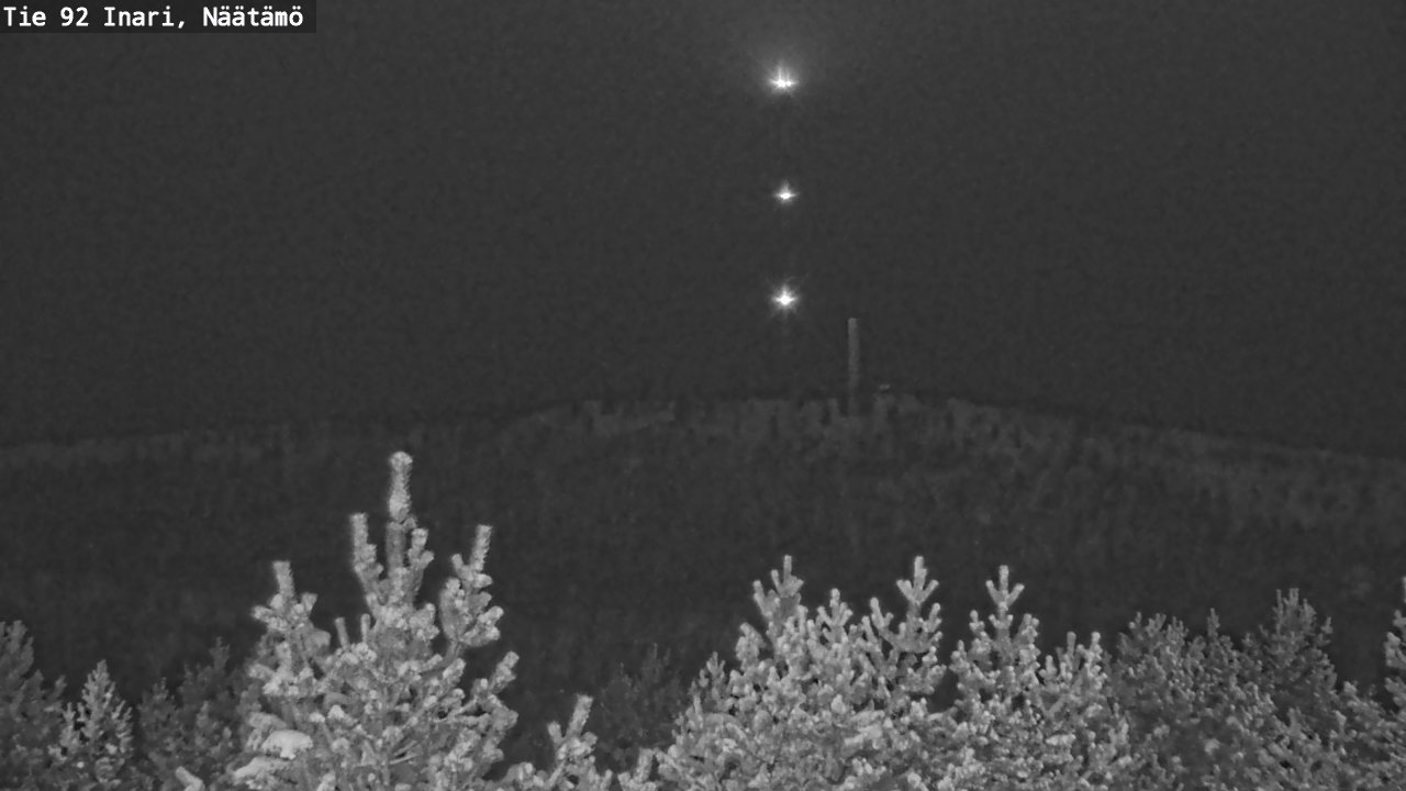 Weather Camera Image Road 92 Inari, Näätämö, Inari, Lappi