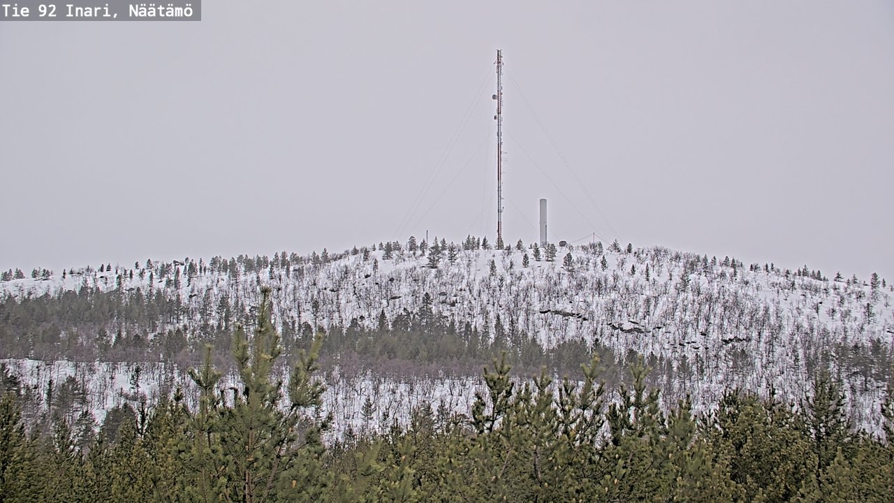 Weather Camera Image Road 92 Inari, Näätämö, Inari, Lappi