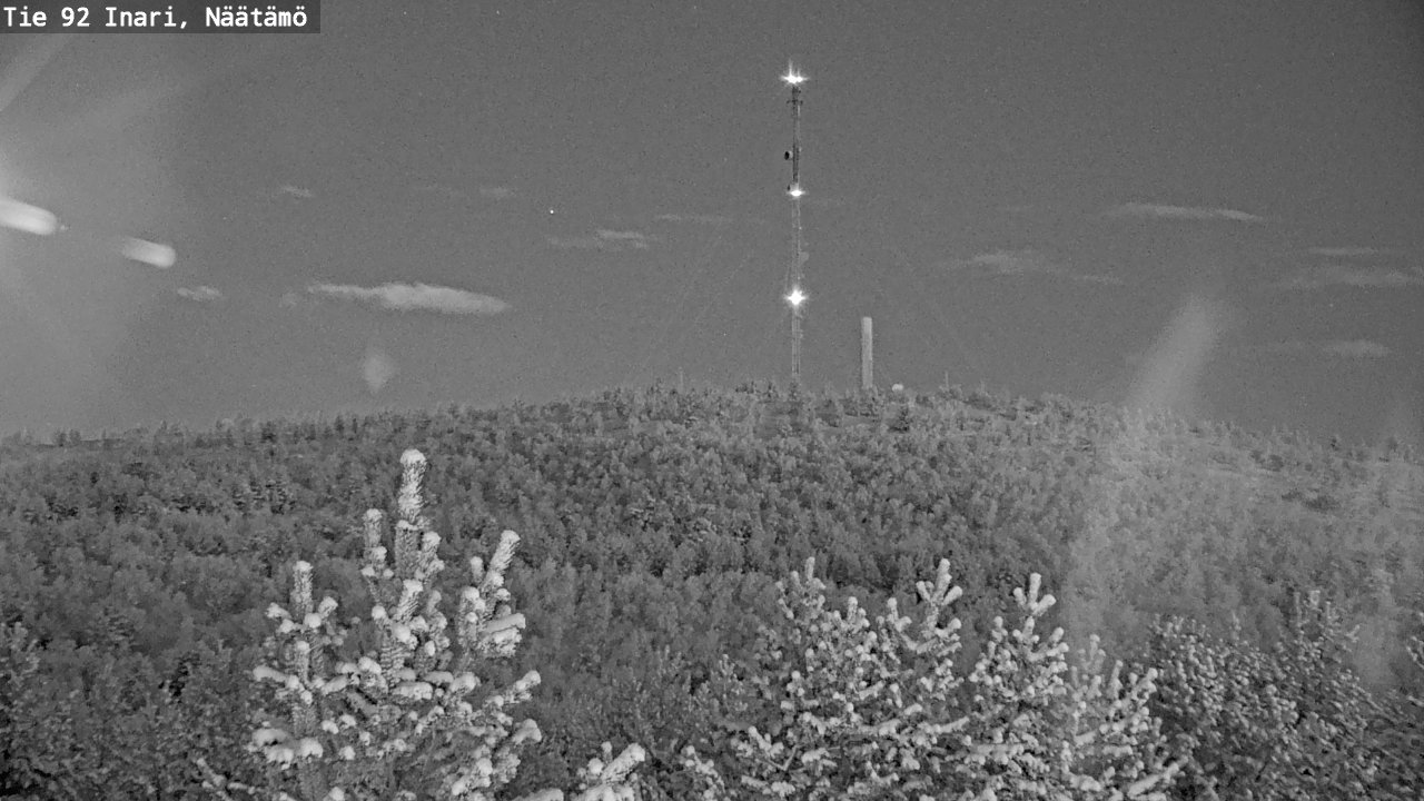 Weather Camera Image Väg 92 Enare, Näätämö, Inari, Lappi