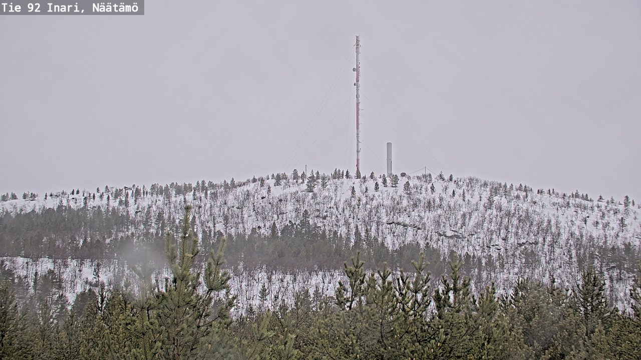 Weather Camera Image Road 92 Inari, Näätämö, Inari, Lappi