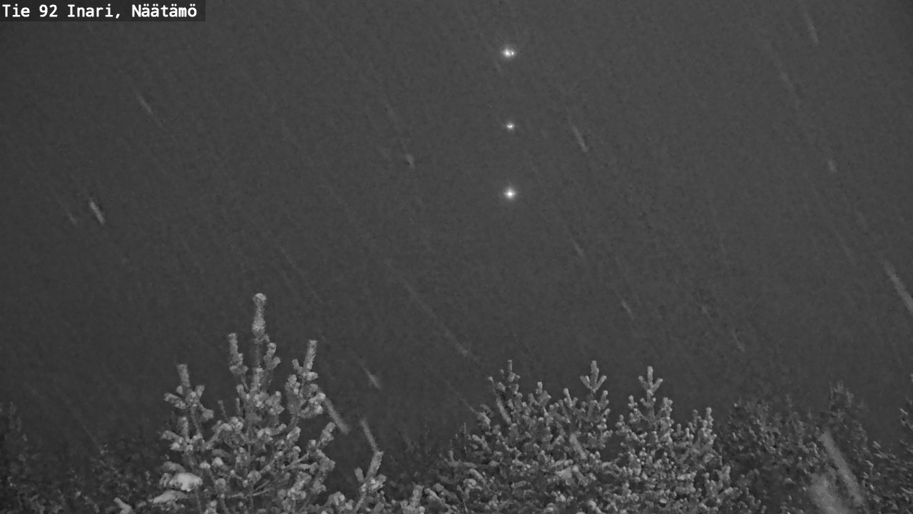 Weather Camera Image Road 92 Inari, Näätämö, Inari, Lappi