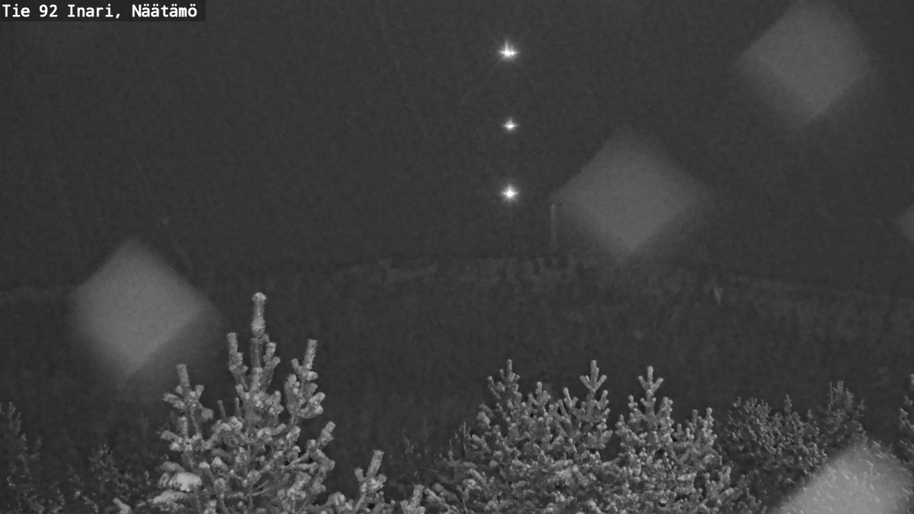Weather Camera Image Road 92 Inari, Näätämö, Inari, Lappi