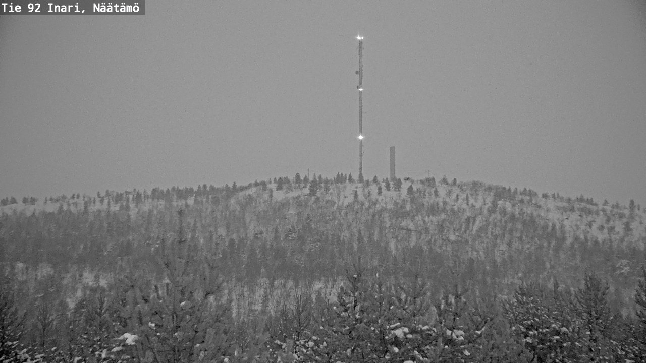 Weather Camera Image Väg 92 Enare, Näätämö, Inari, Lappi