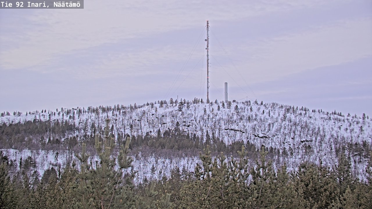 Kelikamerat Kuva Tie 92 Inari, Näätämö, Inari, Lappi