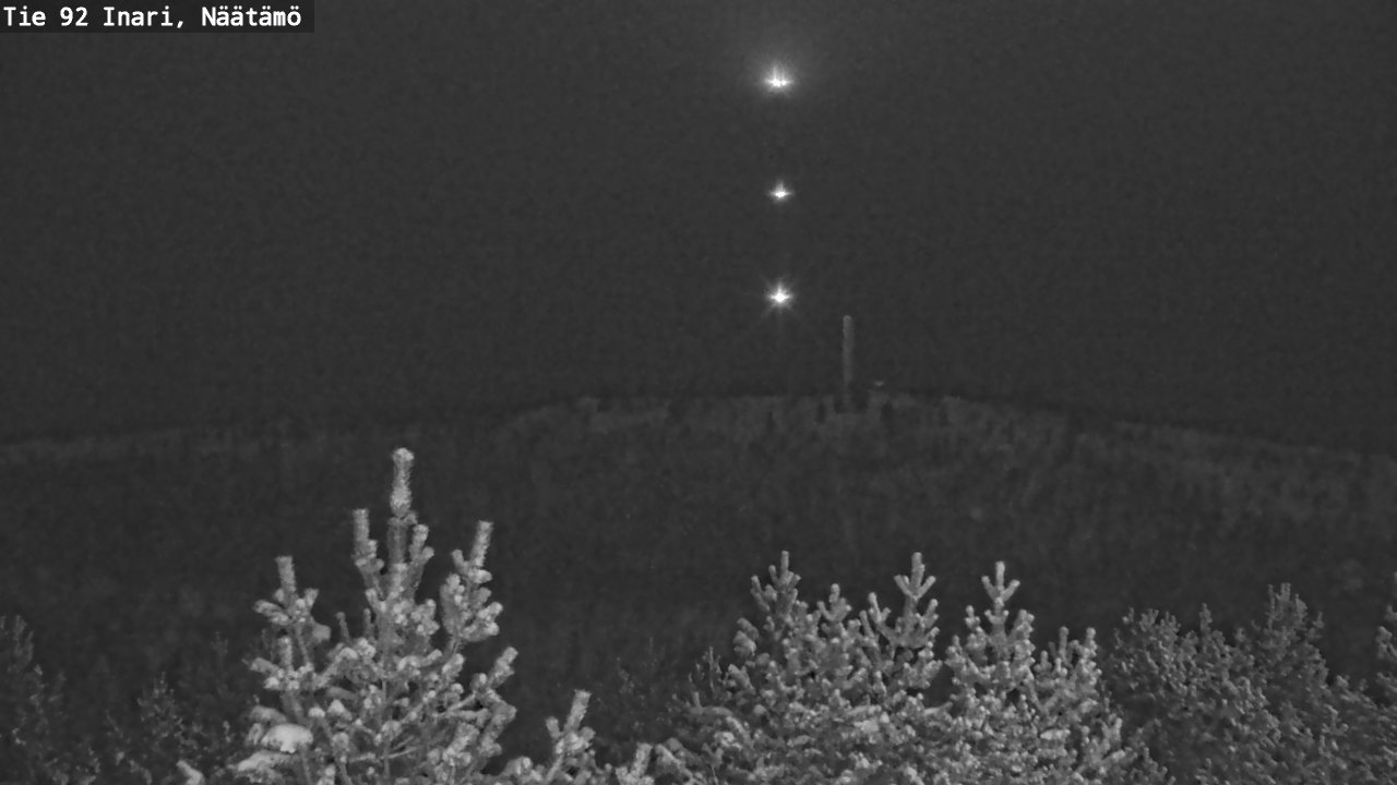 Weather Camera Image Road 92 Inari, Näätämö, Inari, Lappi