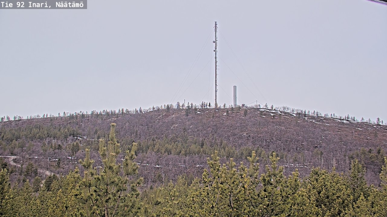 Weather Camera Image Road 92 Inari, Näätämö, Inari, Lappi