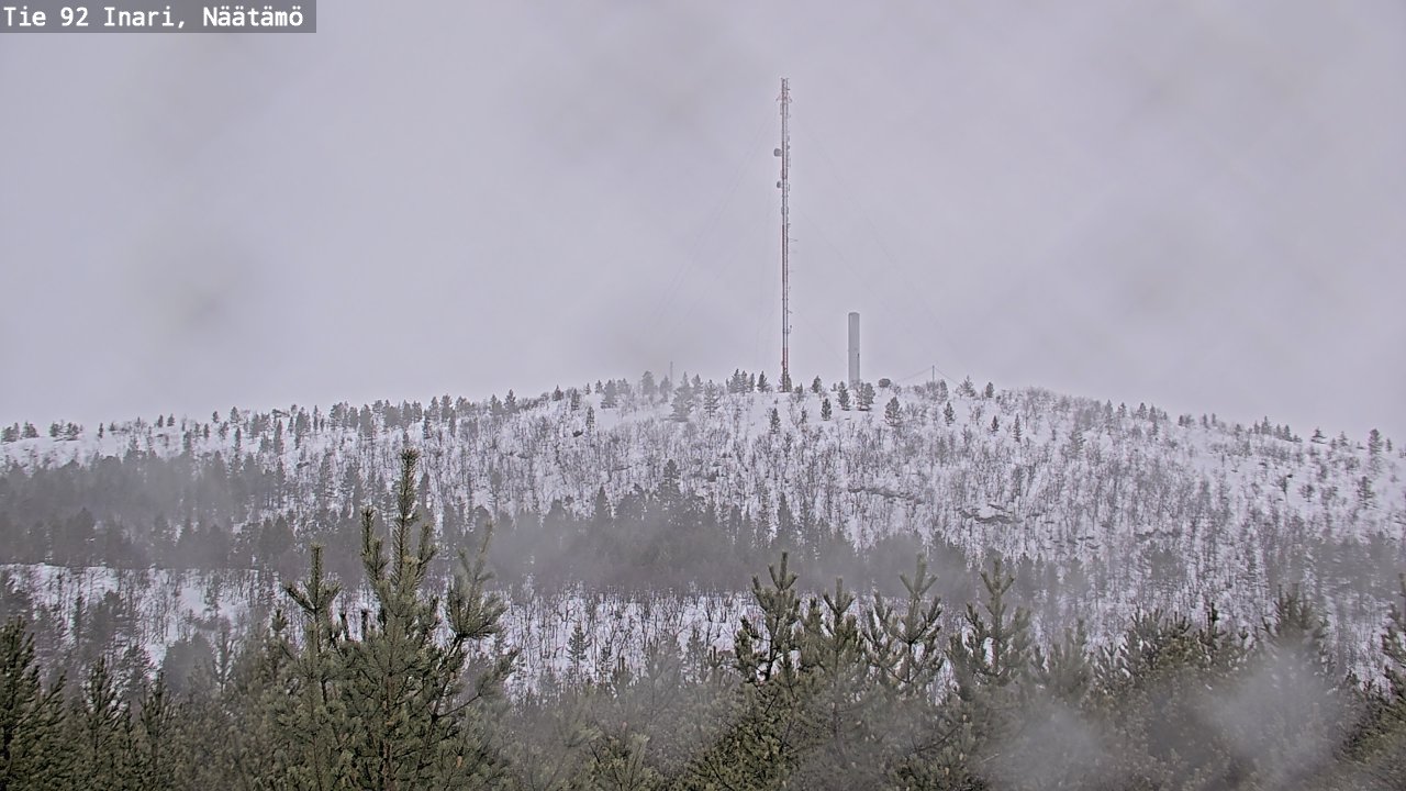 Kelikamerat Kuva Tie 92 Inari, Näätämö, Inari, Lappi