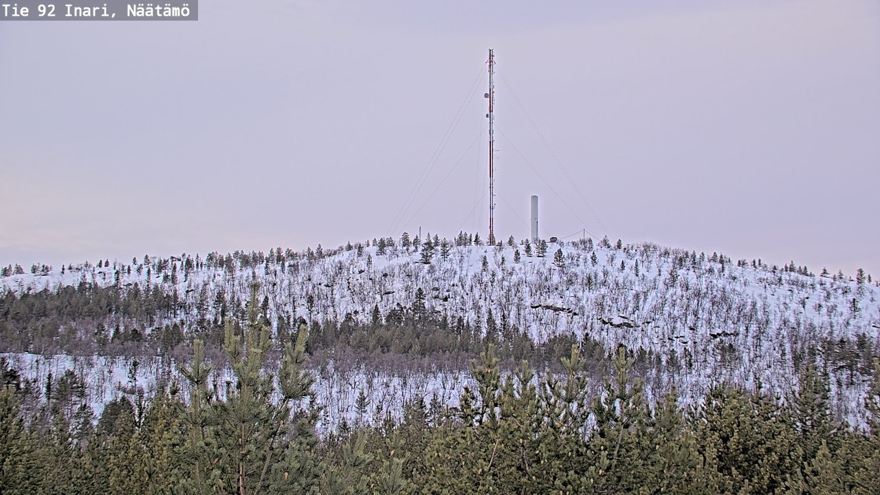 Kelikamerat Kuva Tie 92 Inari, Näätämö, Inari, Lappi